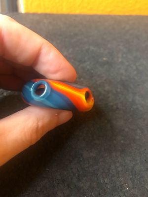 Hot and Cold Baker Glass Pendant