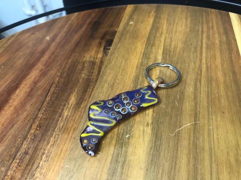 Wacky Socks Glass Charm