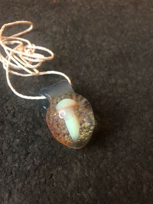 Mushroom Bubble Glass Pendant