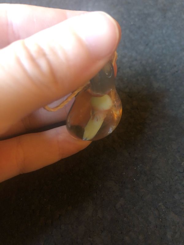 Mushroom Bubble Glass Pendant
