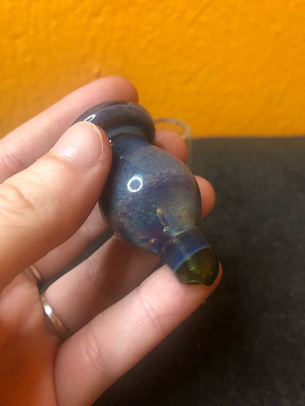 Blue Mushroom Shaped Bubble Carb Cap