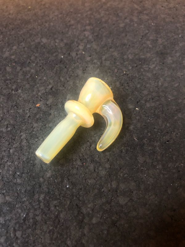 10mm Handblown Horned Fume Bowl by Optera Glass