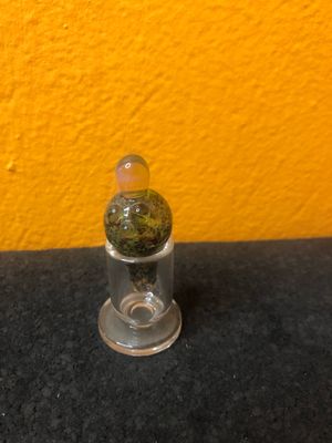 Swamp Green Handblown Bubble Carb Cap