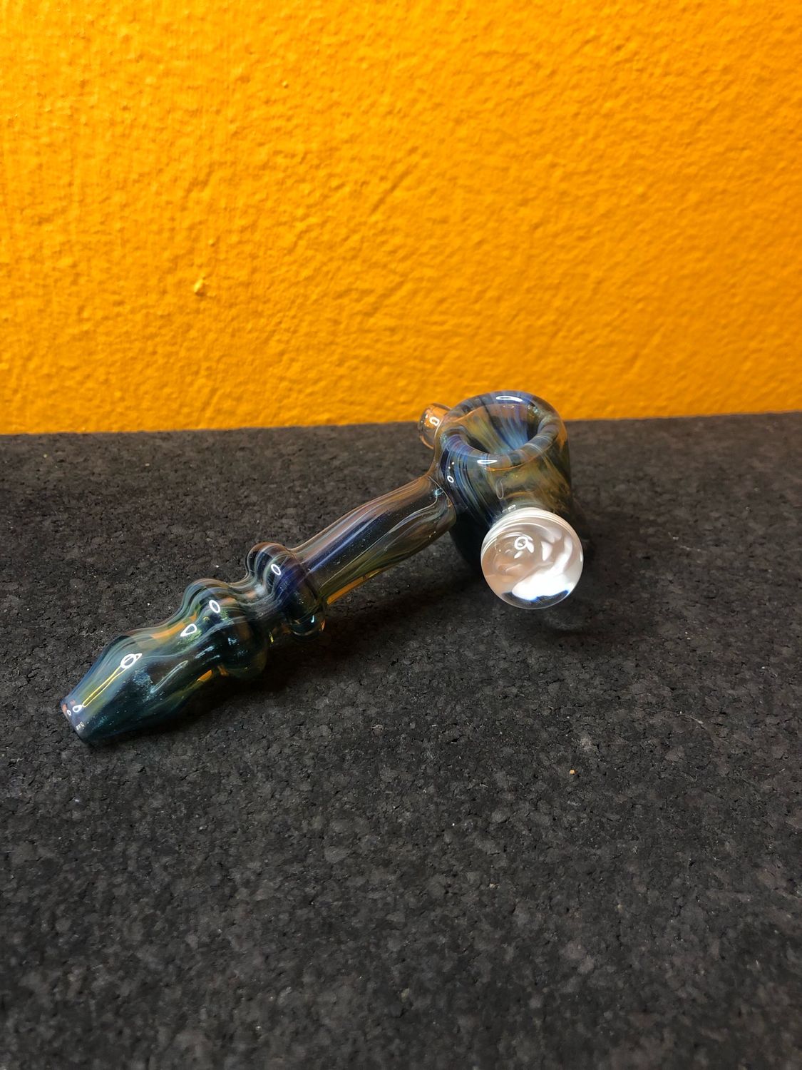 Blue Rose Glass Hammer Pipe
