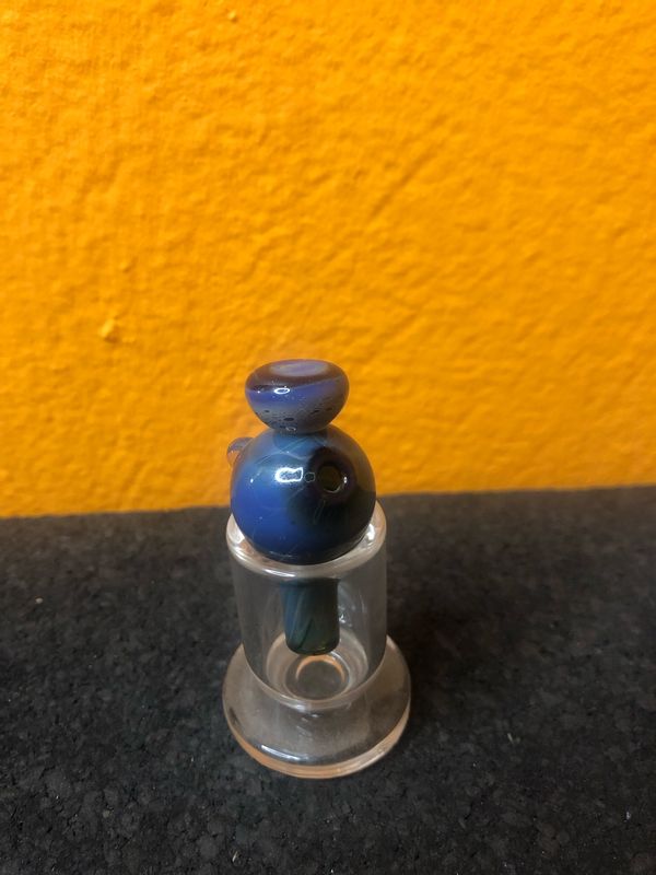 Blue Vase Shaped Bubble Carb Cap