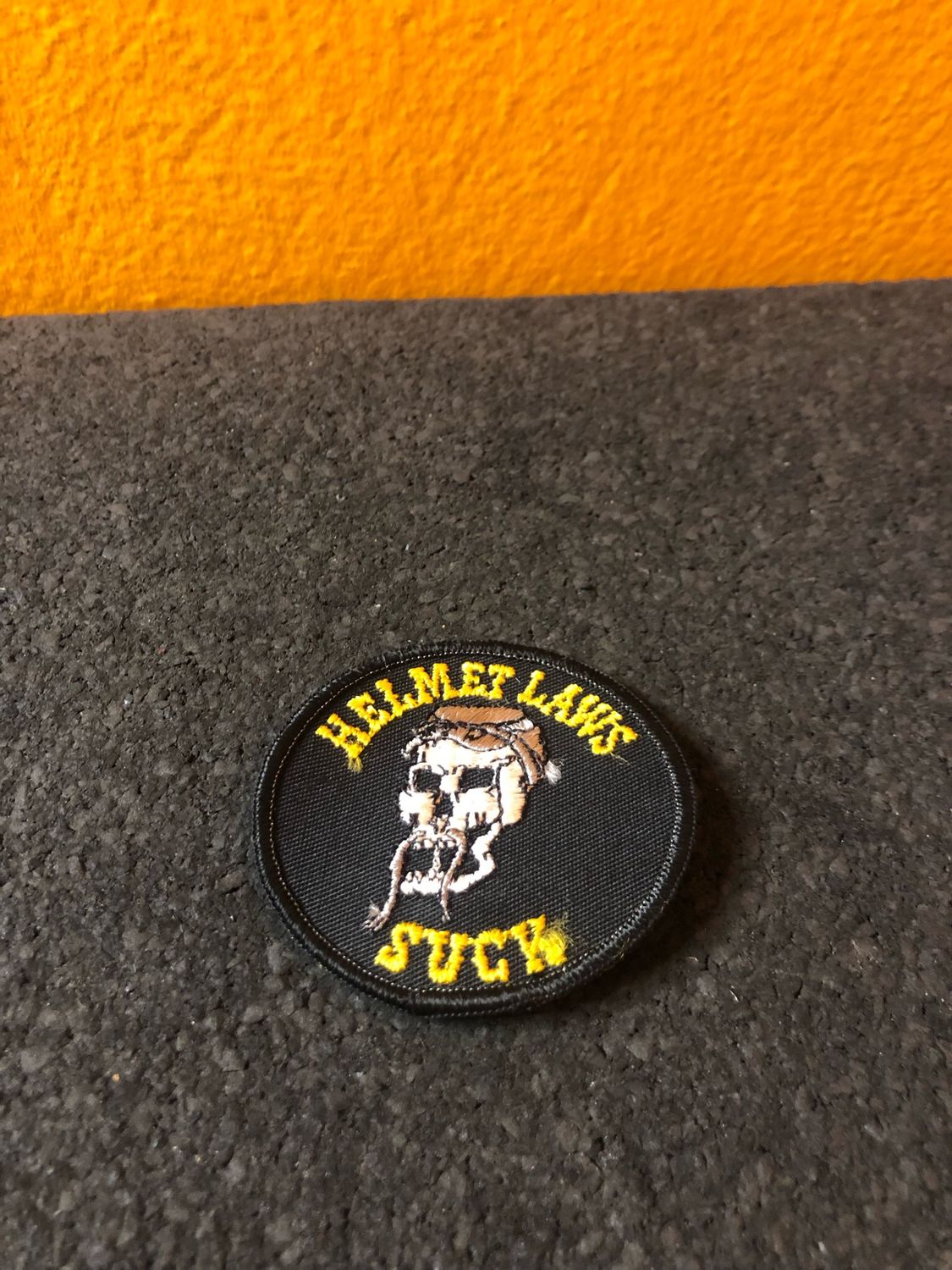 Helmet Laws Suck Skull Patch