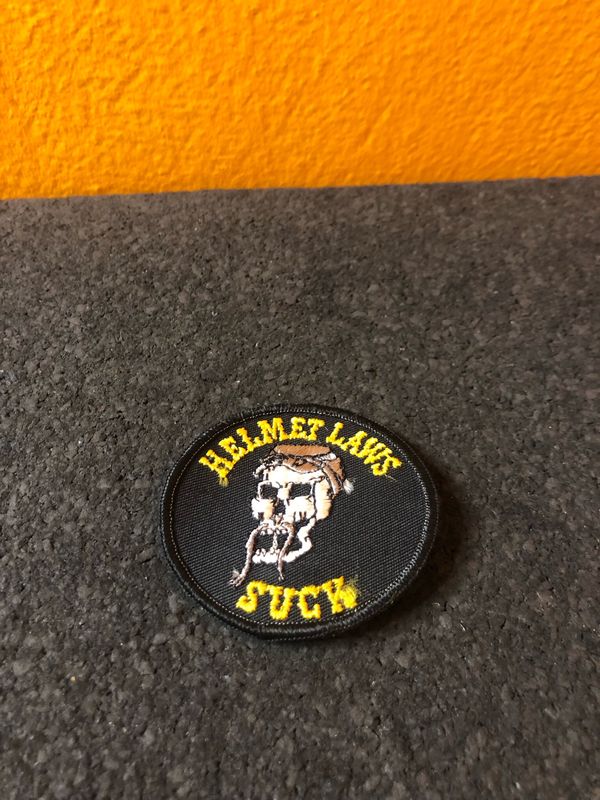Helmet Laws Suck Skull Patch