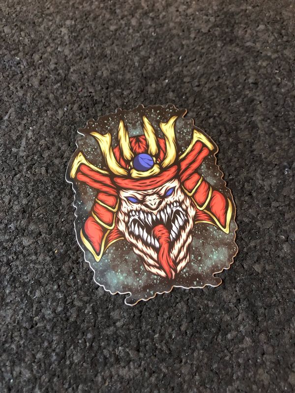 Demon Samurai Sticker