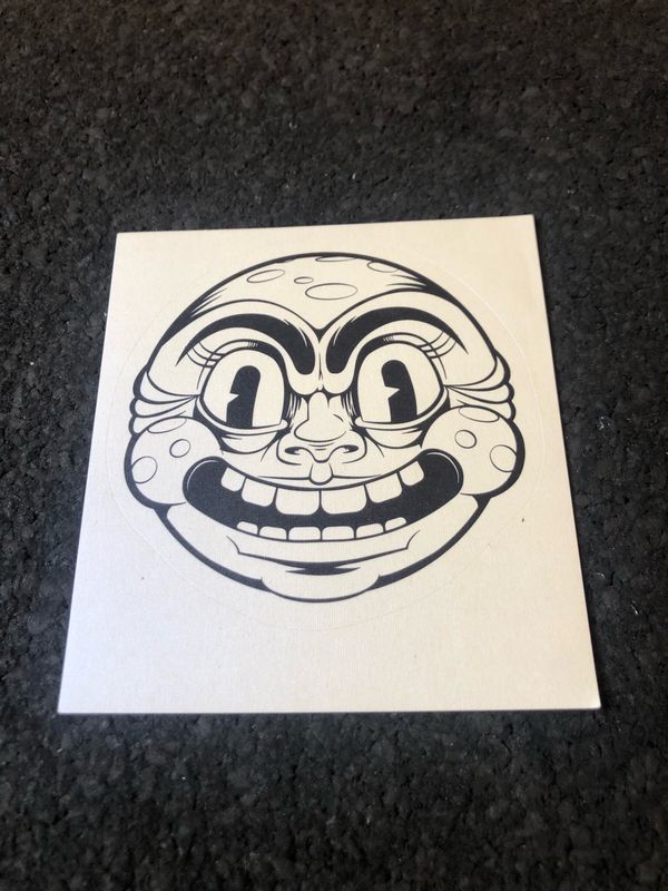 Moon Man Face Sticker