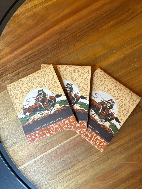 Giant Western AMERICANA matchbook