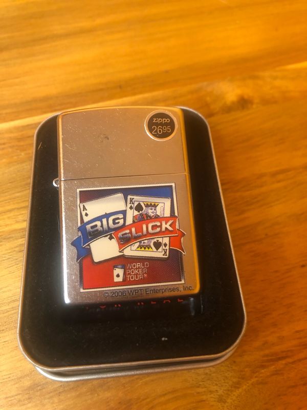 2007 Big Slick World Poker Tournament Sealed Unused Zippo Lighter