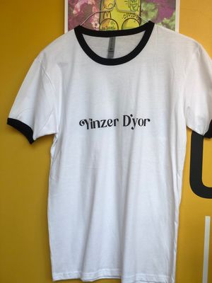 Yinzer D’yor White And Black Ringer Tshirt S