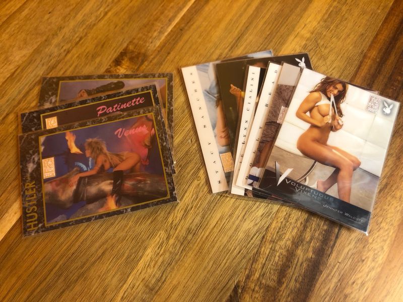Hustler &amp; Playboy Silver Grain Collector’s Cards