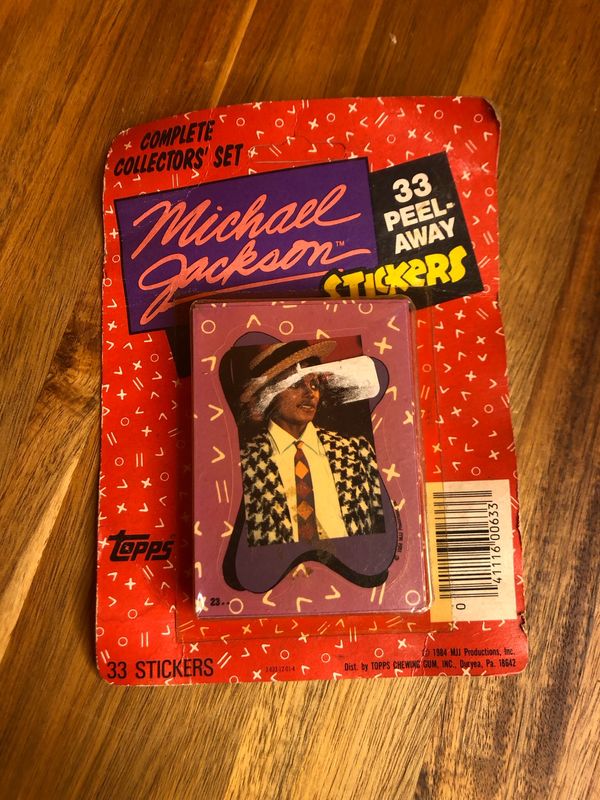1984 Topps Chewing Gum Michael Jackson Sticker Pack