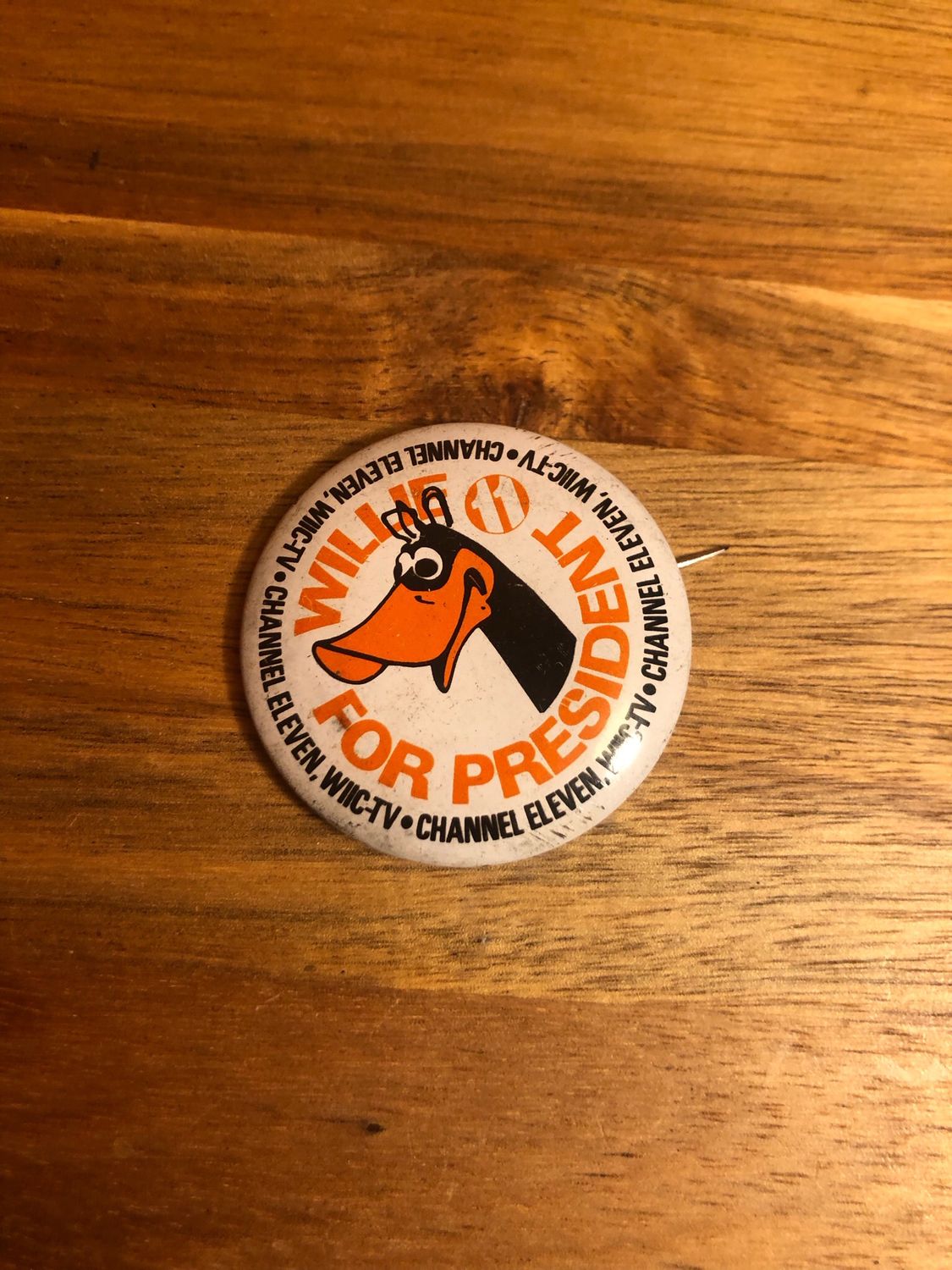 Willie For President Channel 11 Pin