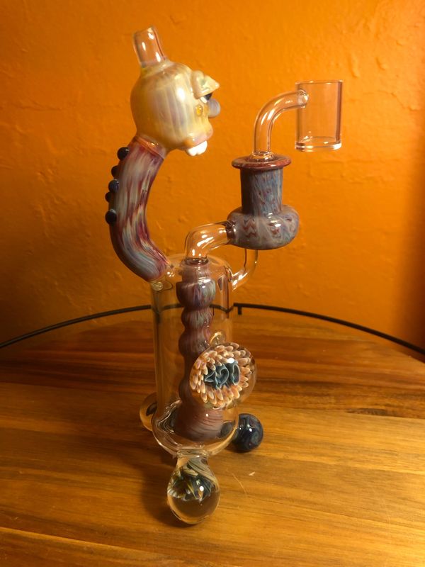 Handblown Zombie 420 Rig by Zombie Neal