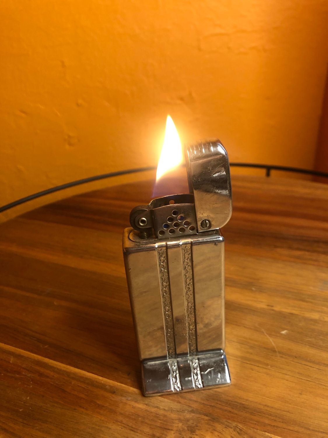 Bowers Kalamazoo Prototype Flip Top Table Lighter