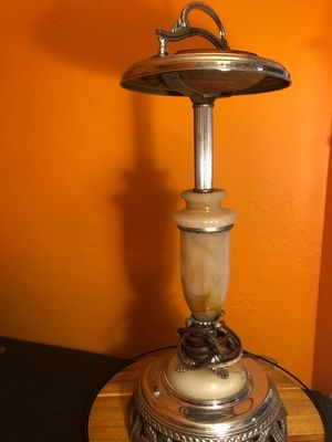 Antique Hotel Lobby Light Up Standing Ashtray
