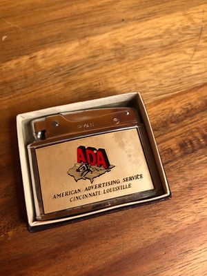 ADA Advertising Distributors Of America Ryan Brand Flat Advert Lighter