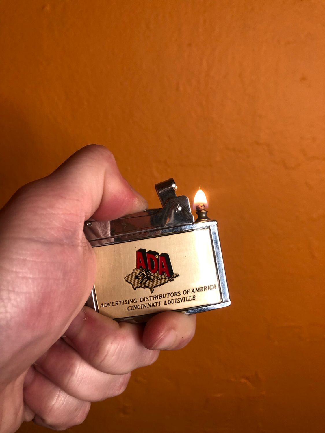 ADA Advertising Distributors Of America Ryan Brand Flat Advert Lighter