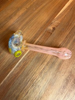 Live Laugh Anal Locally Blown Glass Pipe