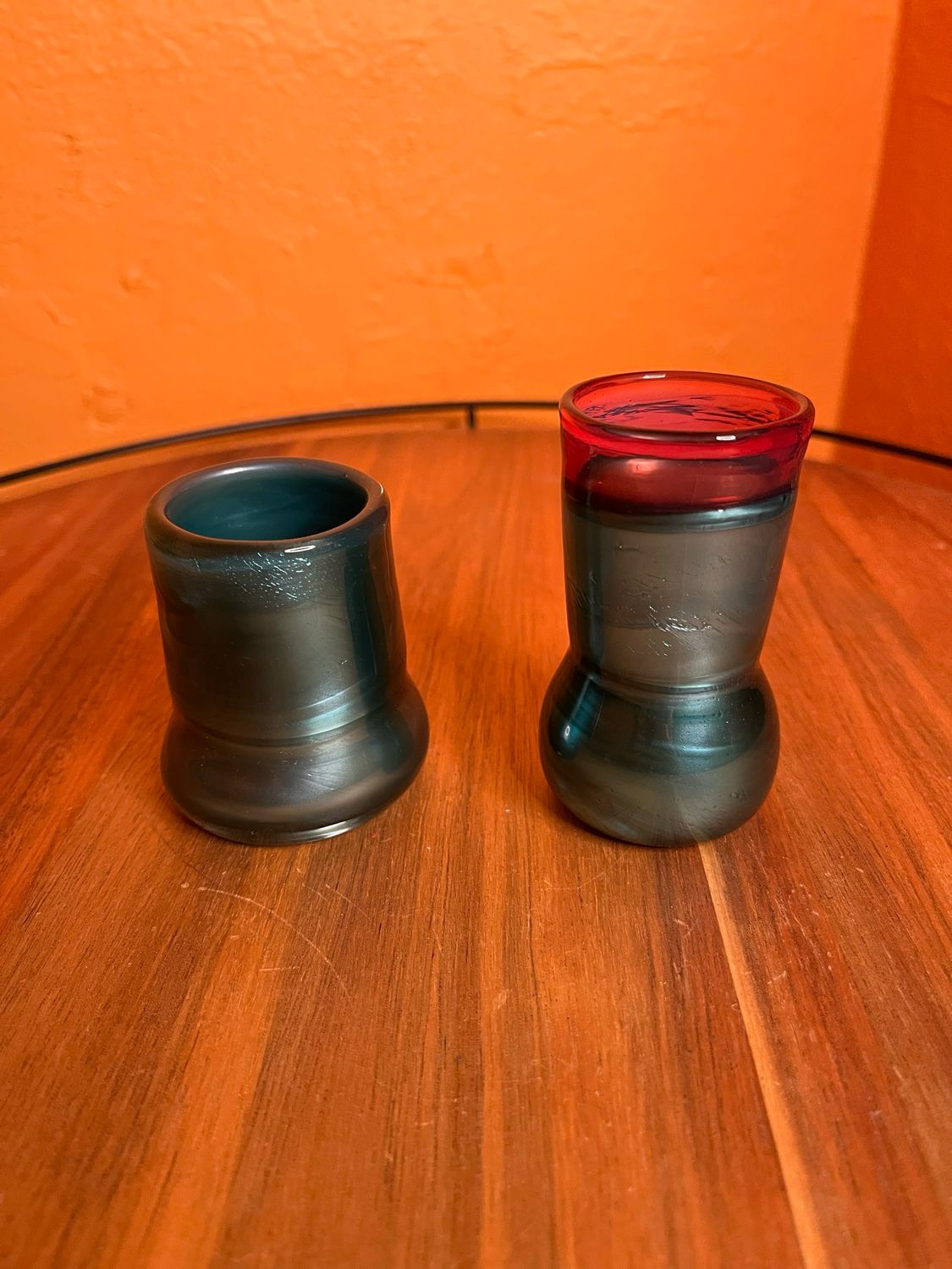 Satin Sheen Glass Container