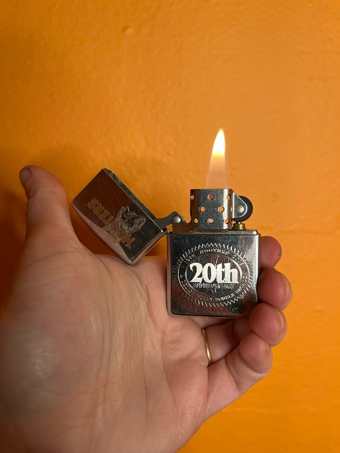 2002 Hooters 20th Anniversary Zippo Lighter
