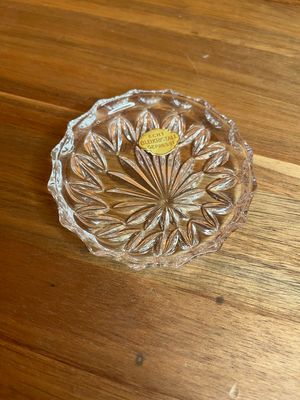 Echt Bleikristall Gepresst German Cut Crystal Ashtray