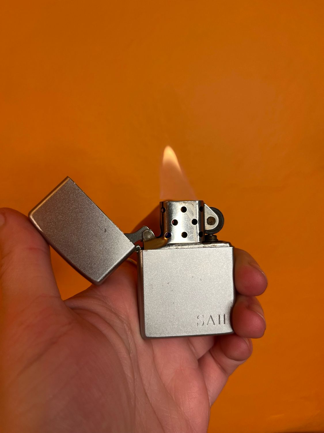 2005 Customized ‘SAH’ Scrolling Side Zippo Lighter