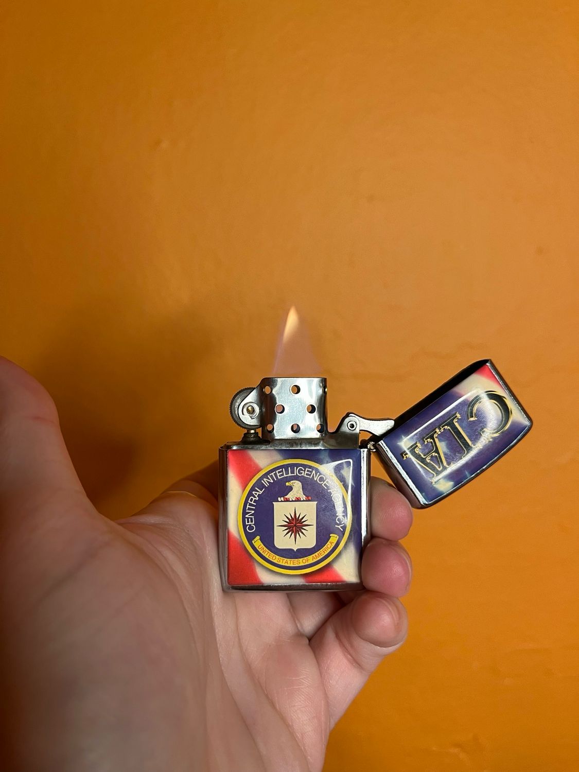 Unlicensed CIA Flip Top Lighter