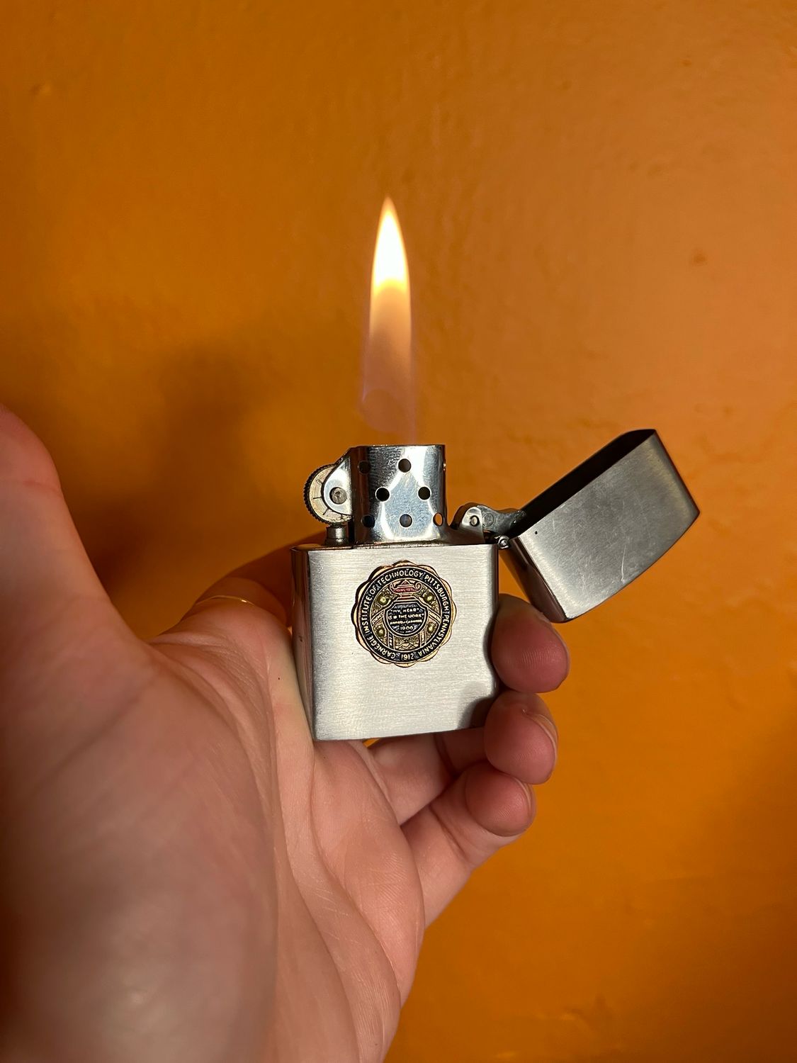 Carnegie Institute Of Technology CMU Continental Flip Top Lighter
