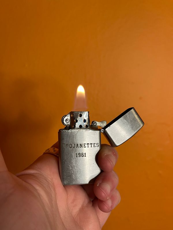 Customized ‘JRP’ Trojanettes 1961 Flip Top Lighter