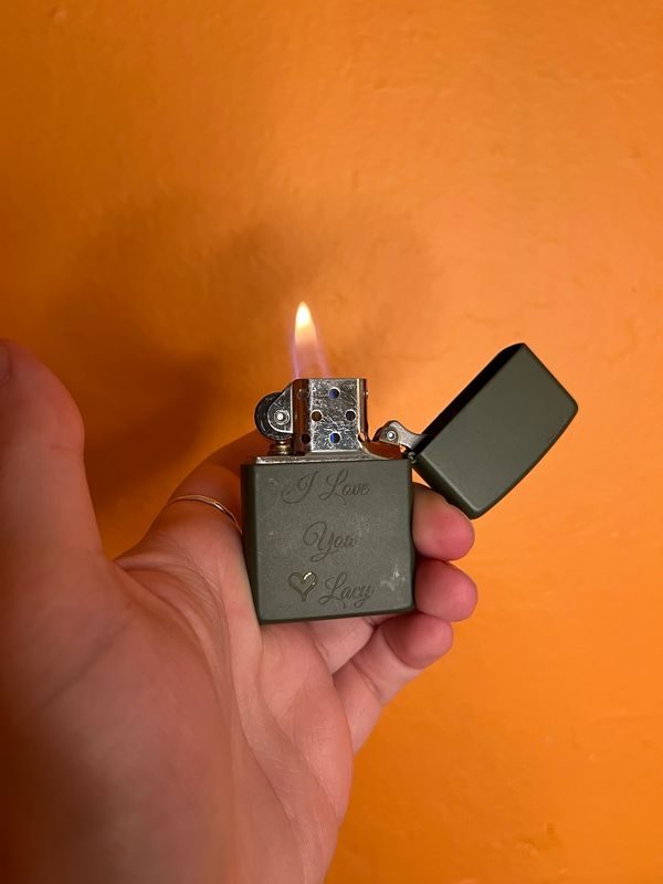 2014 Customized ‘I Love You Lacy’ Camo Zippo Lighter