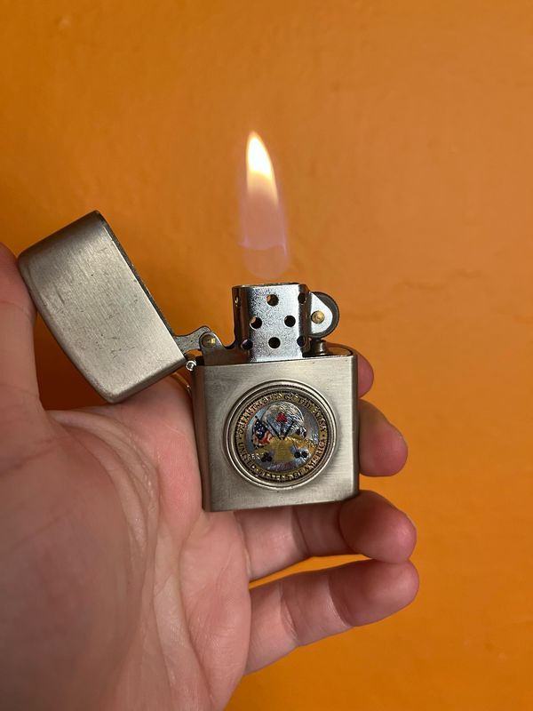 Department Of The Army Printed Quarter Flip Top Lighter