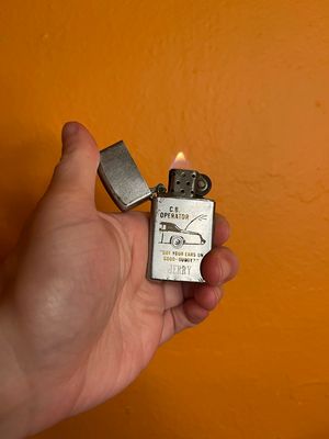 1976 Customized ‘Jerry’ CB Operator Got Your Ears On Good Zippo Slim Lighter