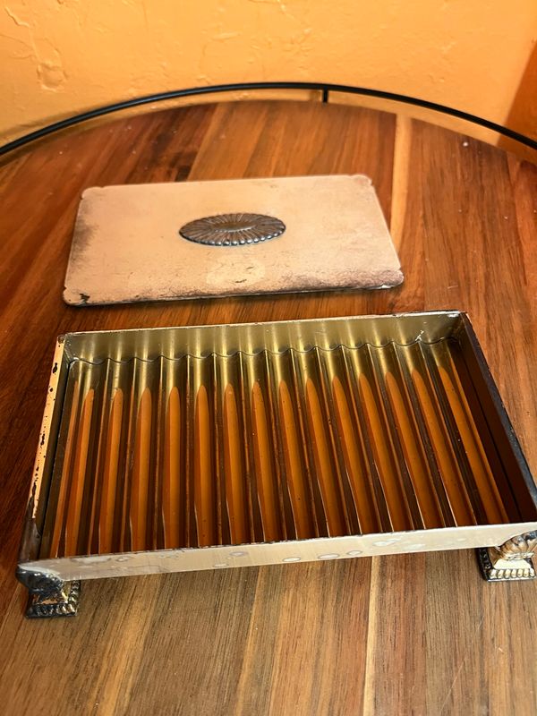 Ronson Silver Plate Cigarette Holder Box