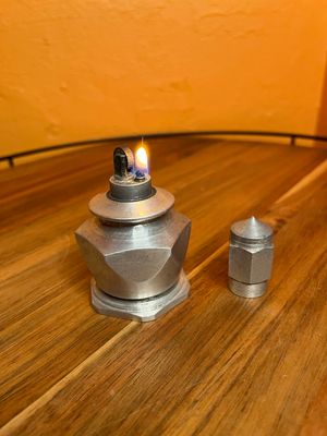 Industrial Decanter Table Lighter