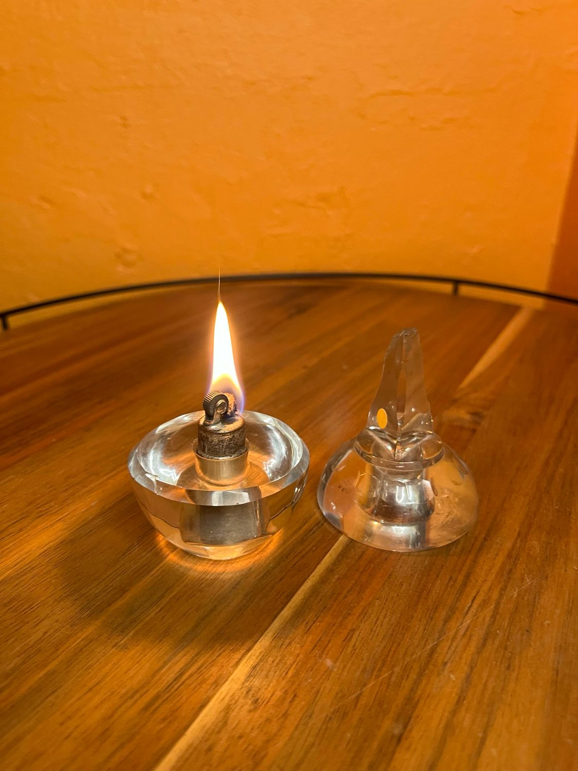 Rough-Hewn Lid Crystal Table Lighter