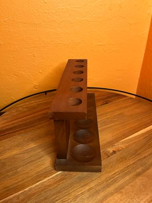 Wooden Six Slot Pipe Rest