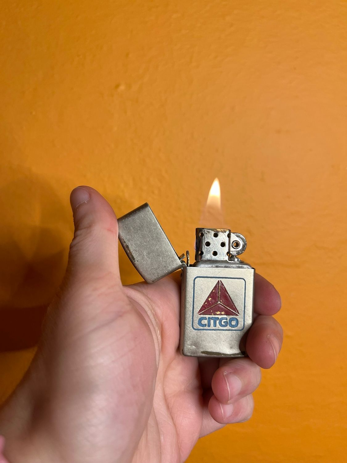Citgo Gas Park Brand Flip Top Lighter
