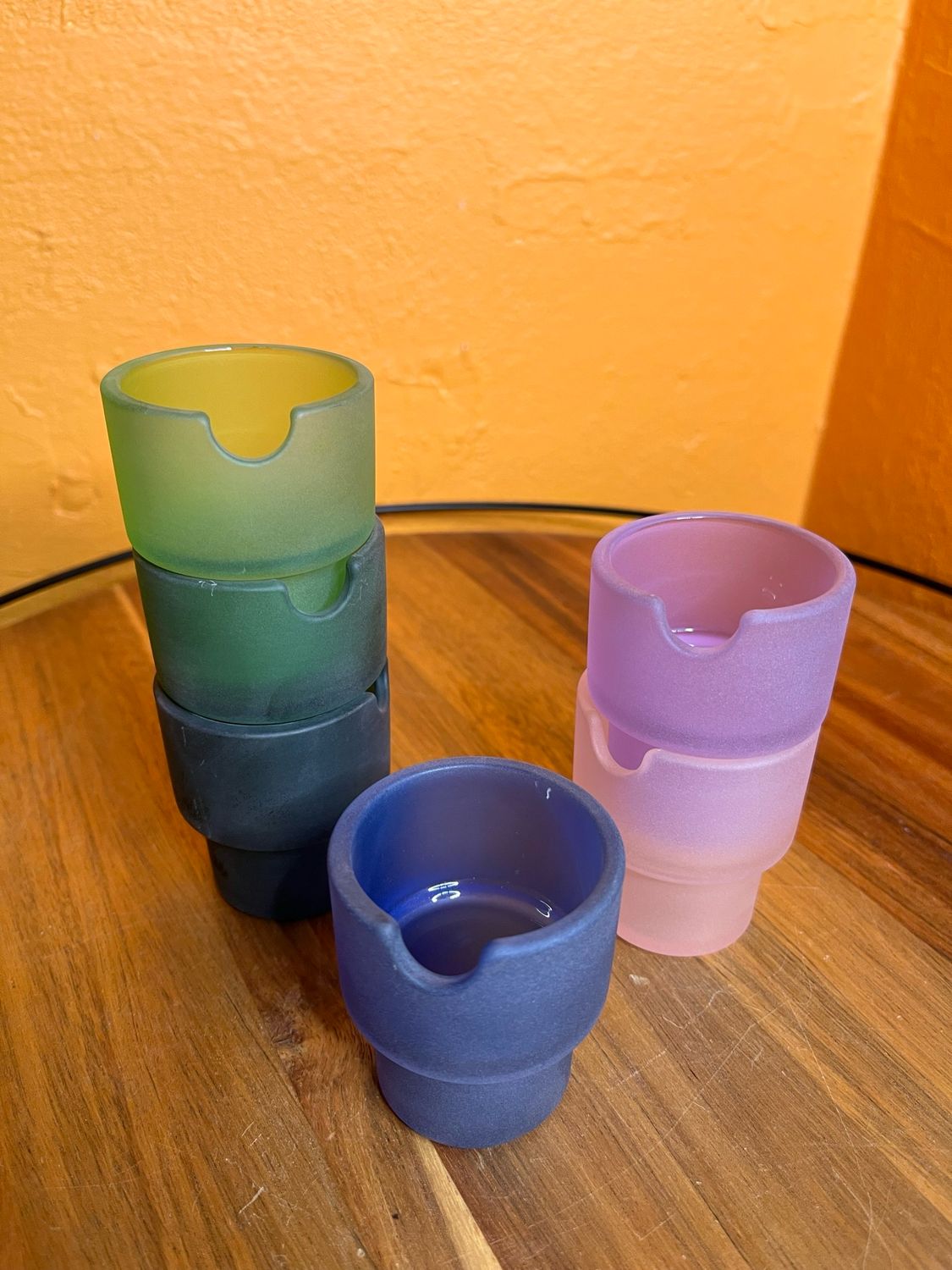 Frosted Glass Ashtray