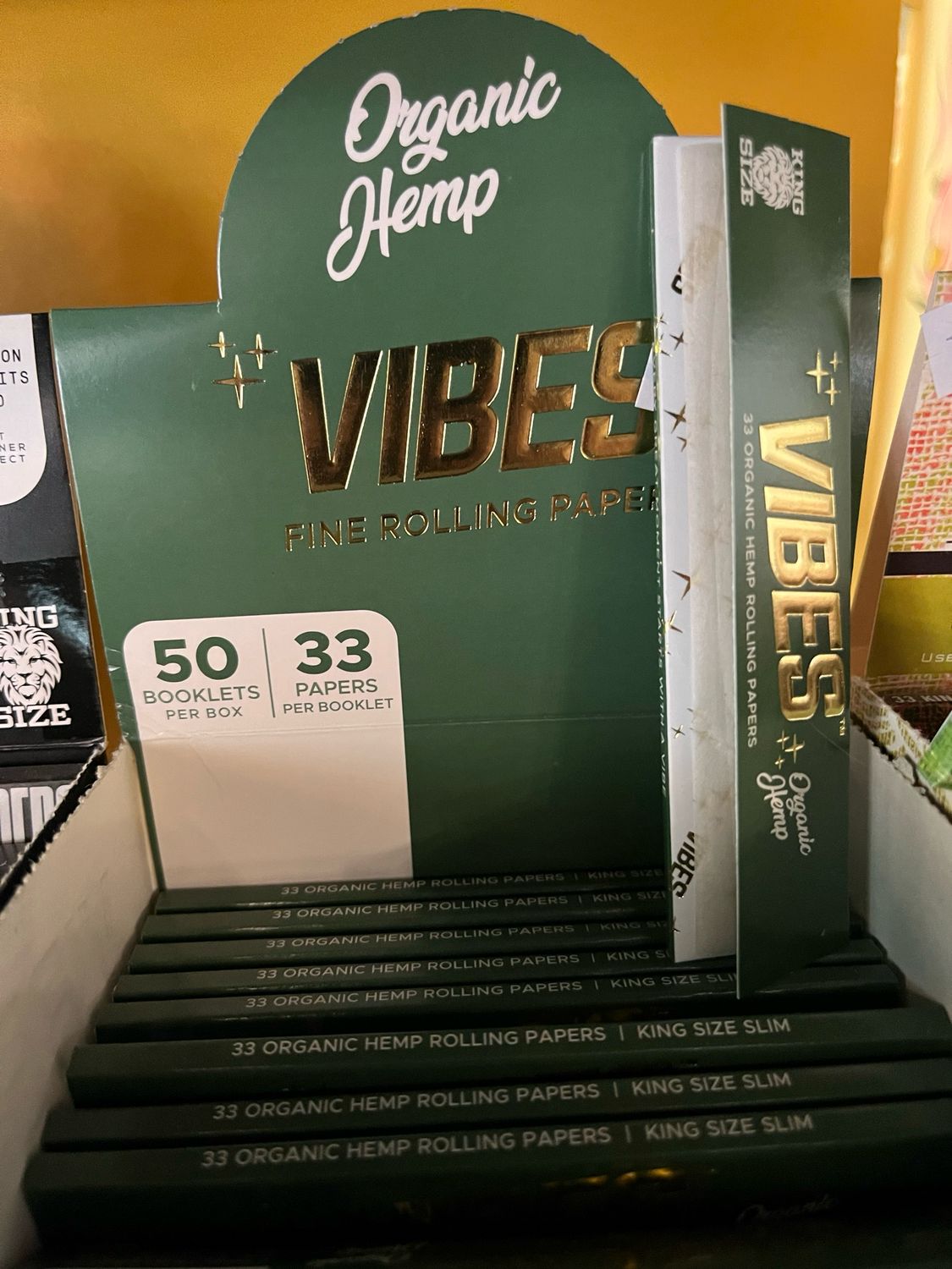 Vibes King Size Slim Papers