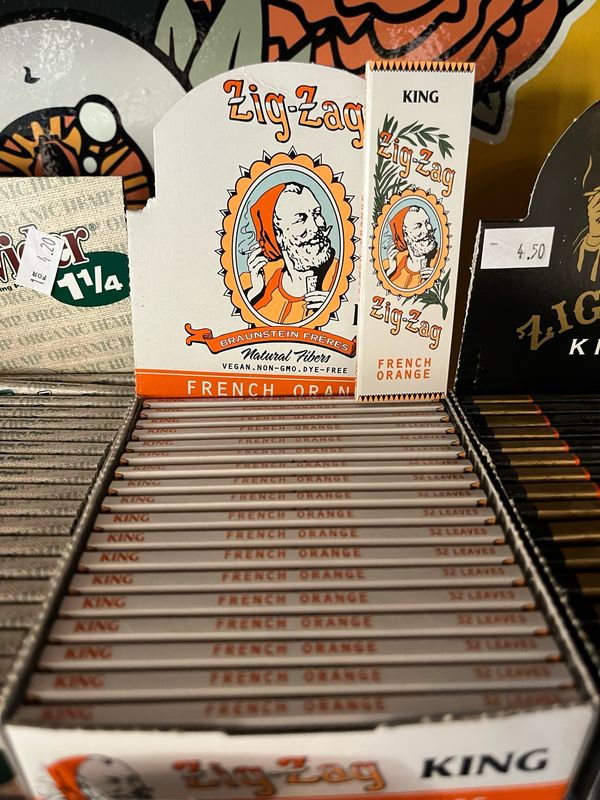 Zig Zag French Orange King Size Papers