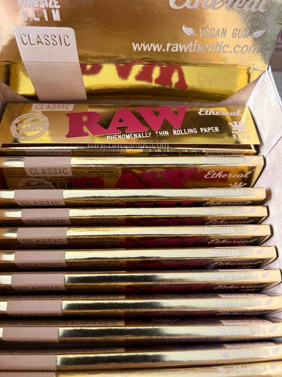 RAW Ethereal King Slim Rolling Papers