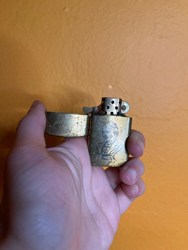 Old Grand Dad Kentucky Whiskey Supreme Brand Flip Top Lighter