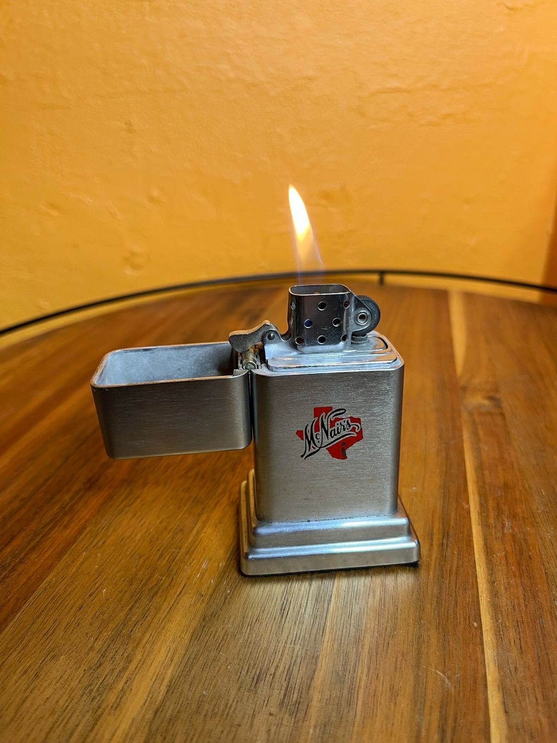 Zippo Barcroft McNair’s Texas Weighted Flip Top Table Lighter