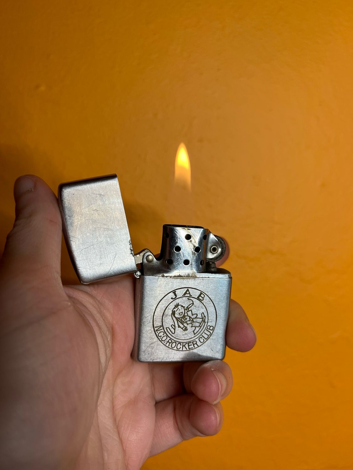 JAB NCO Rocker Club Prince Flip Top Lighter