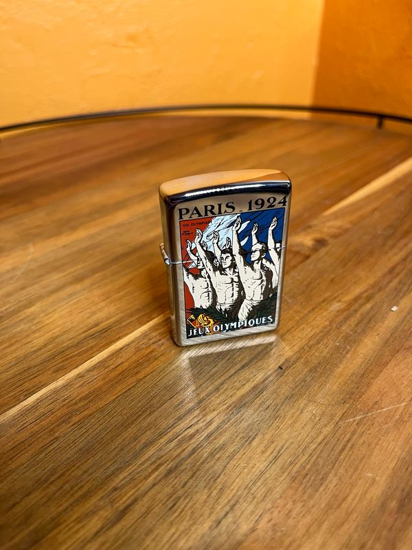 1996 Paris Olympics 1924 Poster Sealed Unstruck Zippo Lighter