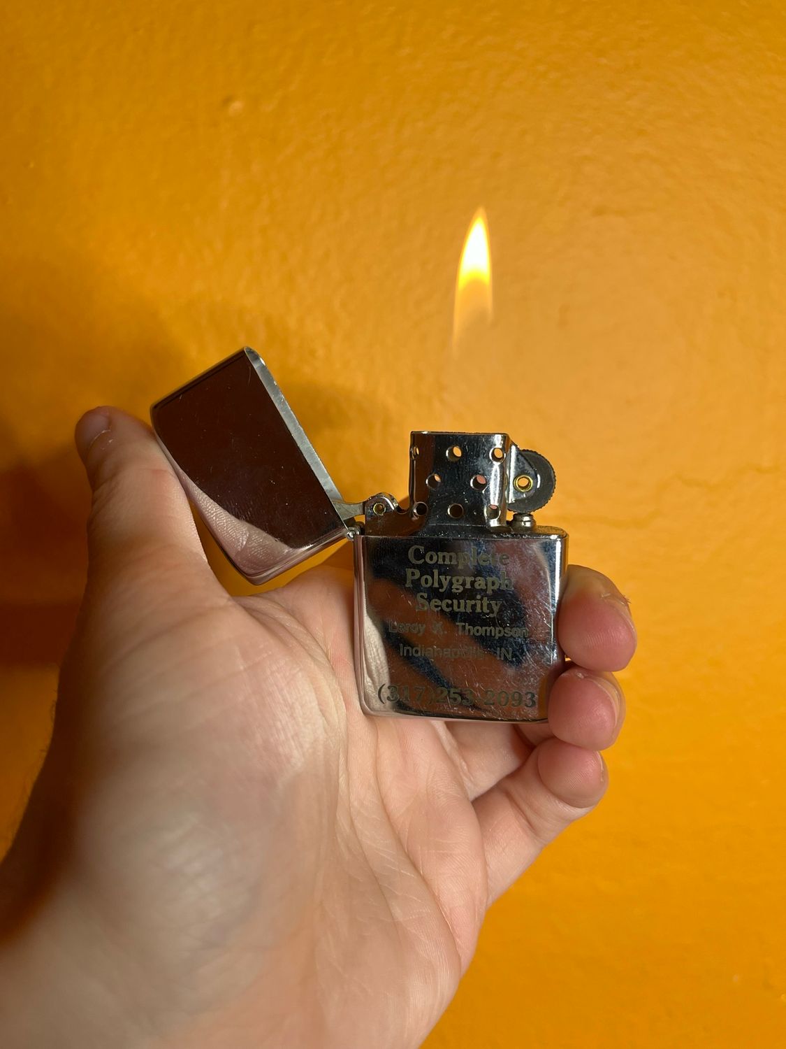 Complete Polygraph Security K-Lite Flip Top Lighter