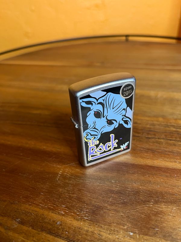 2000 WF The Rock Sealed Unstruck Zippo Lighter
